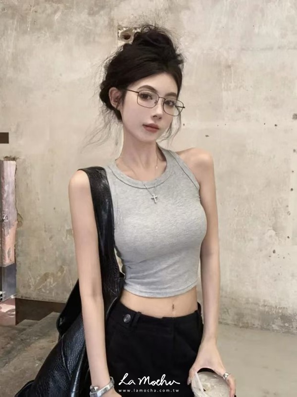圓領鐵扣美背BRA背心